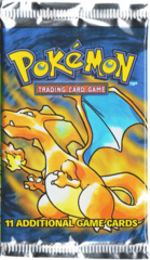 Pokemon Base Set Unlimited Edition Booster Pack - Charizard Artwork